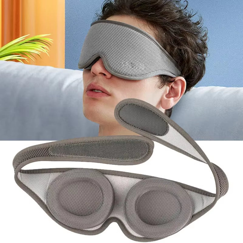 Soft Slim Sleep Mask 100% Blackout 3D Eye Mask Zero Eye Pressure Adjustable Sleeping Mask for Women Men Sleeping Aid Slaapmasker
